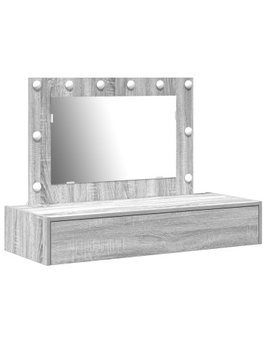 Tavolo da Trucco Grigio 100 x 40 x 70 cm Legno multistrato