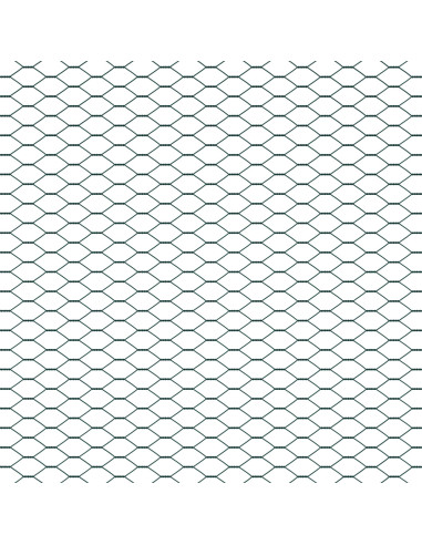 Recinzione Esagonale Verde 1,2 x 10 m PVC