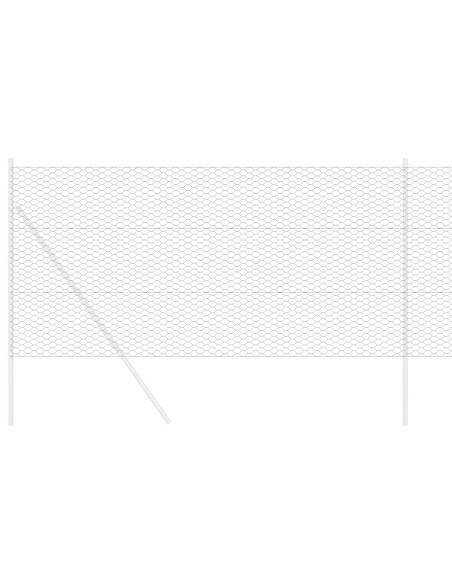 Recinzione Esagonale Grigio 1,2 x 100 m PVC