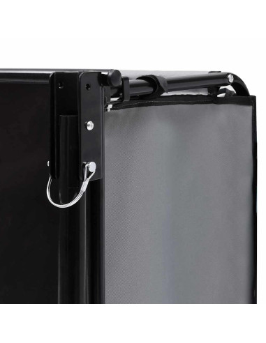 Rimorchio da Bici Grigio e Arancione 65 kg