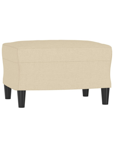 Set di Divani 4 pz con Cuscini Crema in Tessuto