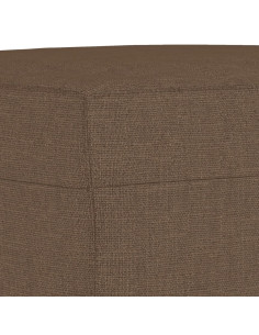 Set di Divani 4 pz con Cuscini Marrone in Tessuto 2