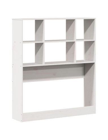 Letto Libreria senza Materasso Bianca 90x200 cm Legno di Pino