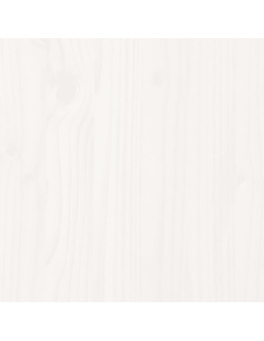 Letto senza Materasso Bianco 90x190 cm in Legno Massello Pino