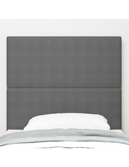 Testiera  Design Semplice Grigio Chiaro 100 cm in Tessuto Corduroy