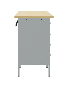 Mobile da lavoro con cassetto 3 pcs Nero 150 x 55 x 85 cm