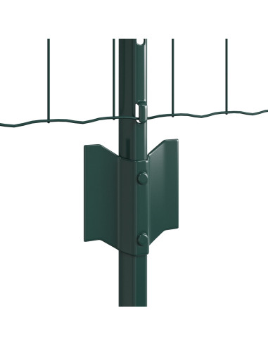 Recinzione con Posto Verde 0,6 x 50 m Acciaio e PVC