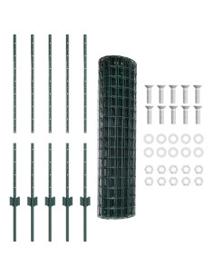 Recinzione con Posto Verde 1 x 10 m Acciaio 2