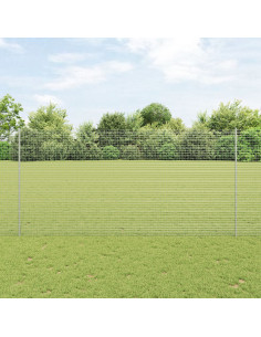 Recinzione con Posto Argento 1,6 x 10 m Acciaio 2