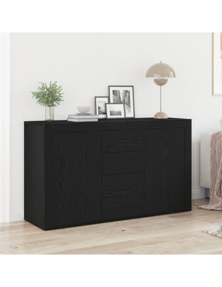 Credenza Rovere nero Legno ingegnerizzato 120 x 36 x 69 cm