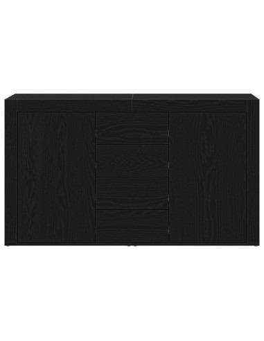 Credenza Rovere Nero 120 x 36 x 69 cm Legno multistrato