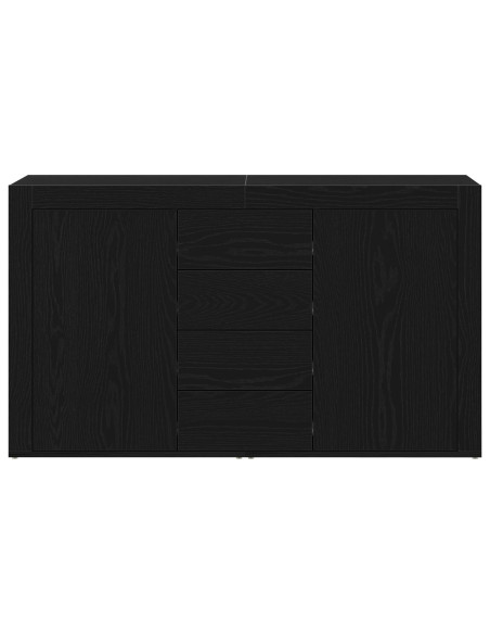 Credenza Rovere Nero 120 x 36 x 69 cm Legno multistrato