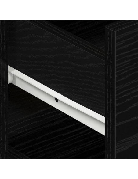 Credenza Rovere Nero 120 x 36 x 69 cm Legno multistrato