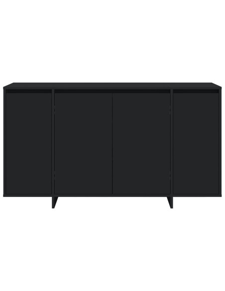 Credenza Nera  Nera Legno Ingegnerizzato 135 x 41 x 75 cm