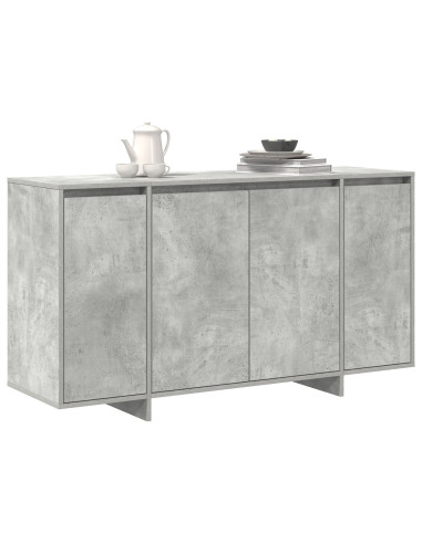 Credenza Grigio cemento 135 x 41 x 75 cm Legno multistrato