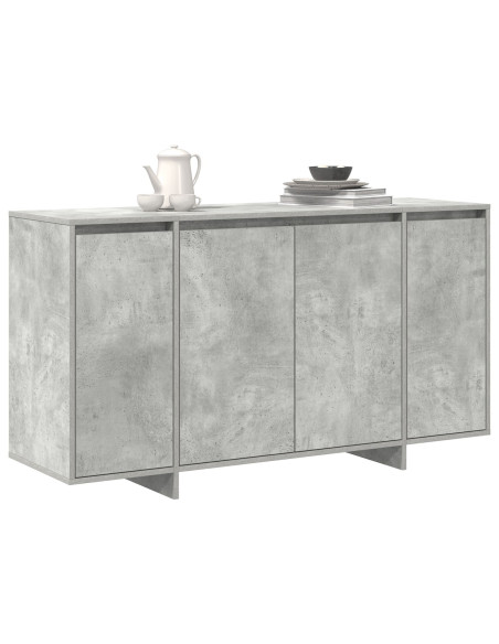 Credenza Grigia in Cemento Grigio cemento Legno ingegnerizzato