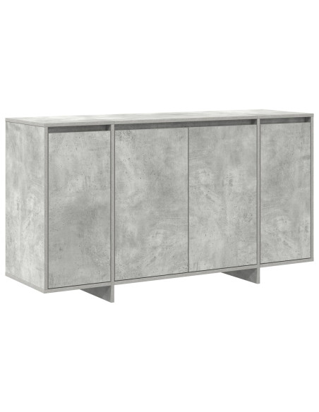 Credenza Grigia in Cemento Grigio cemento Legno ingegnerizzato