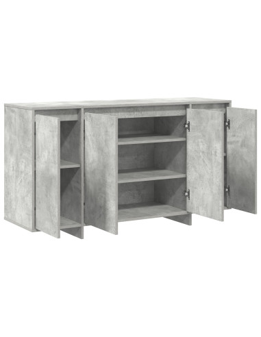Credenza Grigio cemento 135 x 41 x 75 cm Legno multistrato