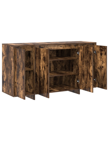 Credenza Rovere fumé 135 x 41 x 75 cm Legno multistrato