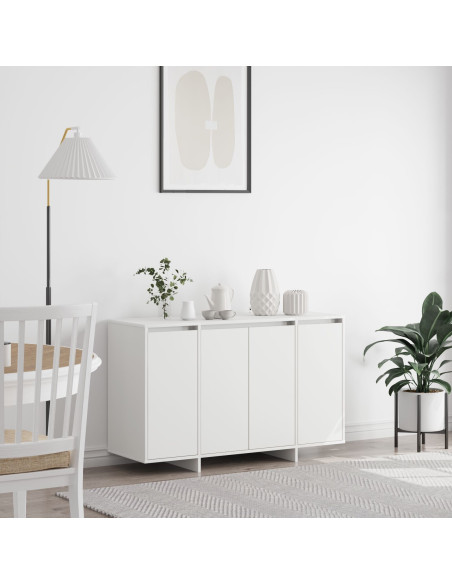 Credenza Bianca Bianca Legno Ingegnerizzato 120 x 41 x 75 cm