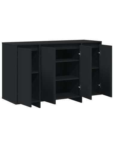 Credenza Nero 120 x 41 x 75 cm Legno multistrato