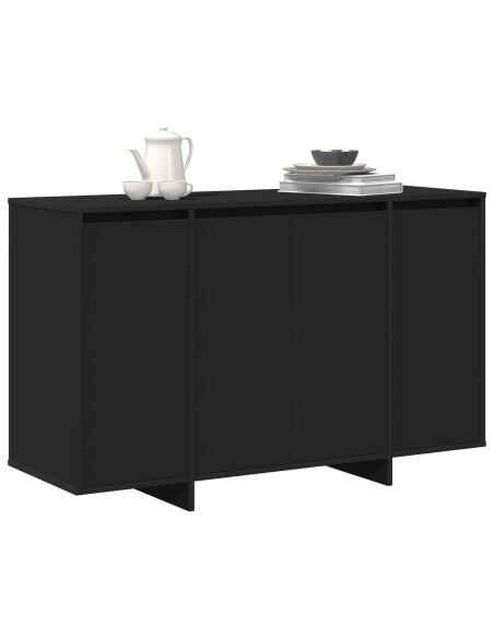 Credenza Nera Nero Legno ingegnerizzato 120 x 41 x 75 cm