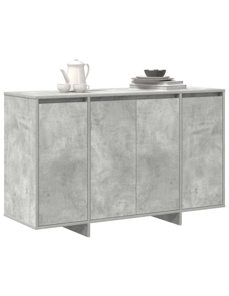 Credenza Grigia in Cemento Grigio cemento Legno ingegnerizzato
