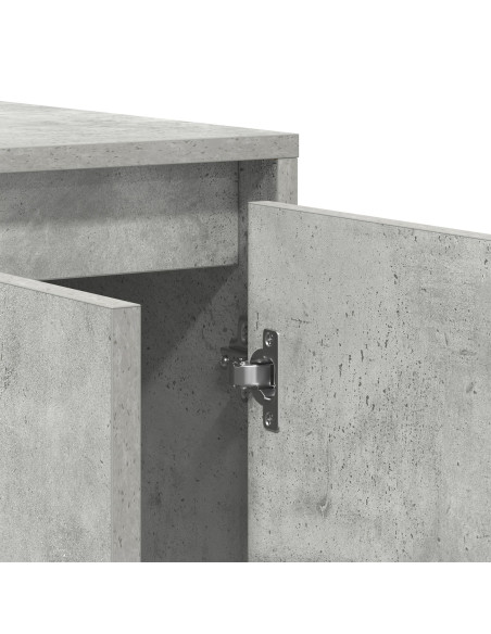 Credenza Grigia in Cemento Grigio cemento Legno ingegnerizzato