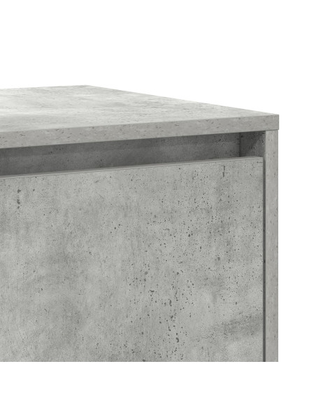 Credenza Grigia in Cemento Grigio cemento Legno ingegnerizzato