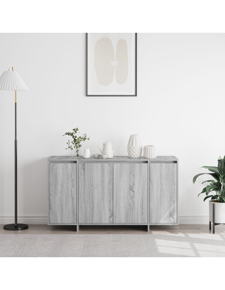 Credenza Grigia sonoma Legno ingegnerizzato 120 x 41 x 75 cm