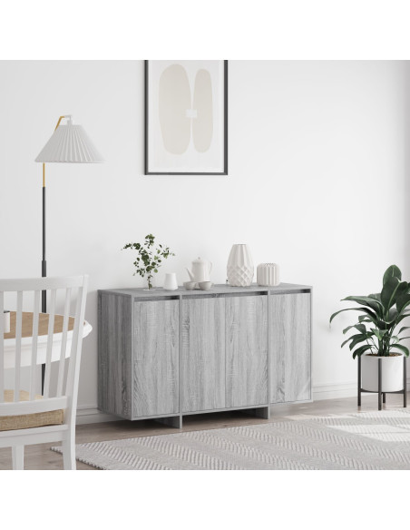 Credenza Grigia sonoma Legno ingegnerizzato 120 x 41 x 75 cm