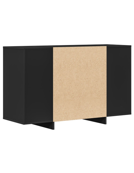 Credenza  Nera Legno Ingegnerizzato Credenza Rettangolare