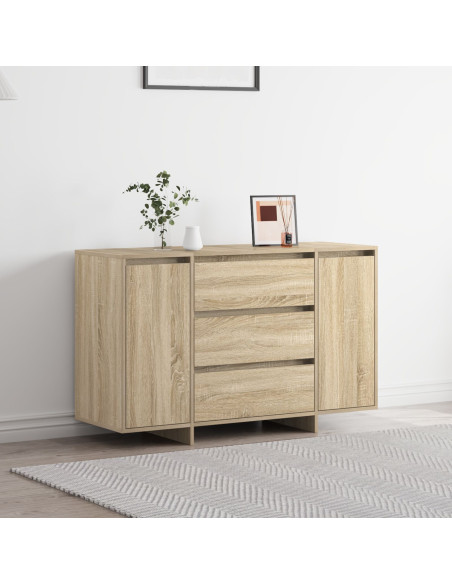 Sideboard  Quercia di Sonoma Legno ingegnerizzato Buffet Sideboard