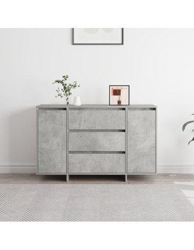 Credenza Grigio cemento 120 x 41 x 75 cm Legno multistrato