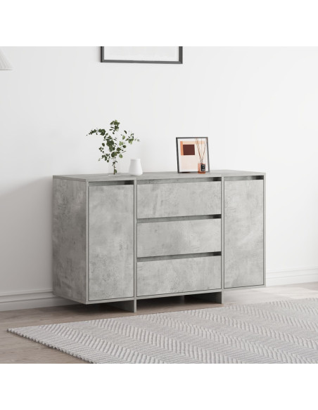 Credenza  Grigio cemento Legno ingegnerizzato Credenza