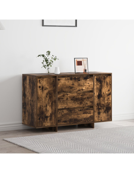 Credenza  Rovere affumicato Legno massello Credenza Rettangolare
