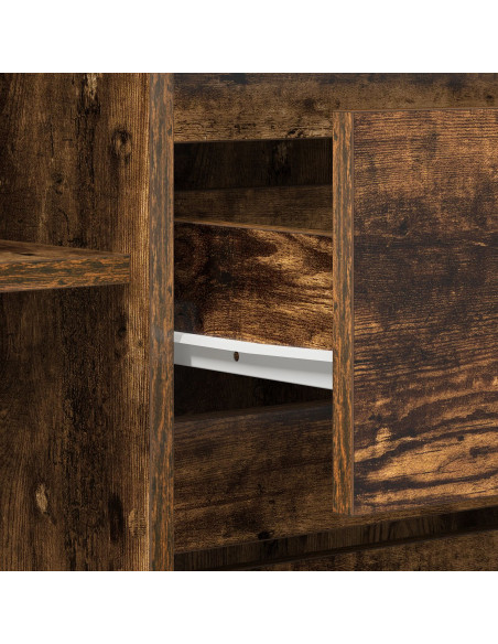 Credenza  Rovere affumicato Legno massello Credenza Rettangolare