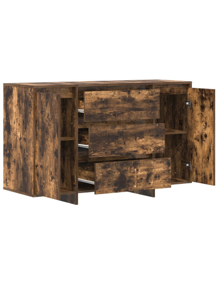 Credenza  Rovere affumicato Legno massello Credenza Rettangolare