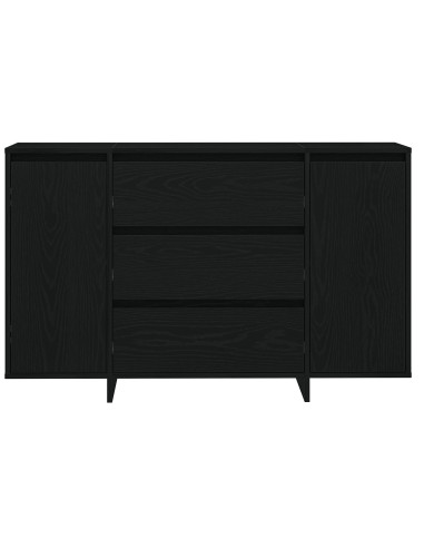 Credenza Rovere Nero 120 x 41 x 75 cm Legno multistrato