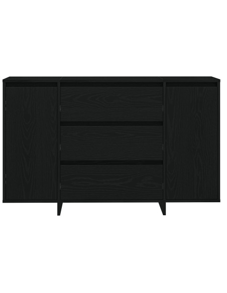 Credenza  Rovere nero Legno massello di rovere