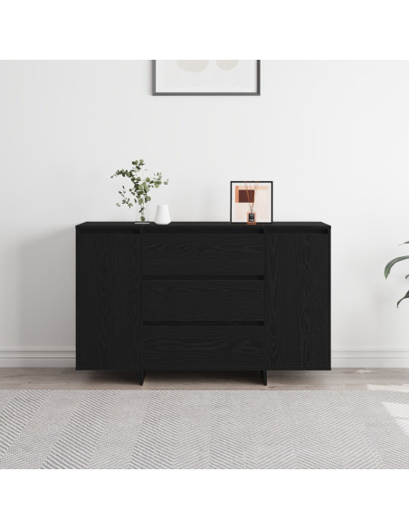 Credenza  Rovere nero Legno massello di rovere