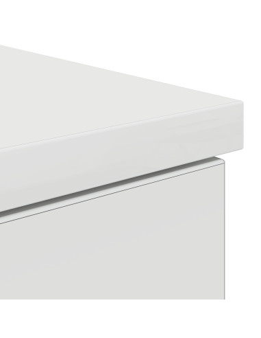 Scrivania con porta Bianco 140 x 49 x 76 cm Legno multistrato