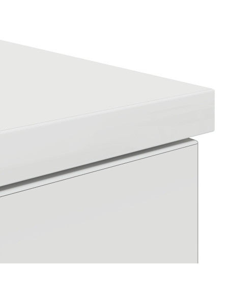 Scrivania con porta Bianco 140 x 49 x 76 cm Legno multistrato