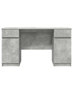 Scrivania Grigio cemento 140 x 49 x 76 cm Legno multistrato