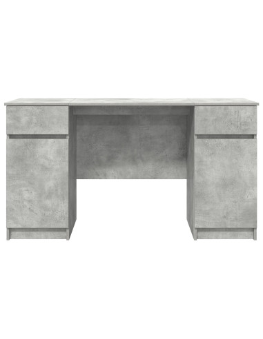 Scrivania Grigio cemento 140 x 49 x 76 cm Legno multistrato