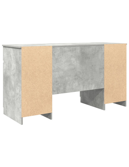 Scrivania  Grigio Cemento 140x49x76 cm Legno ingegnerizzato