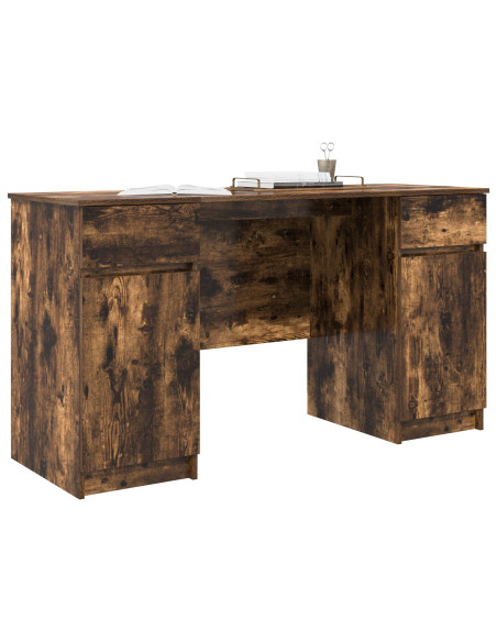 Scrivania  Rovere fumé 140x49x76 cm Legno ingegnerizzato