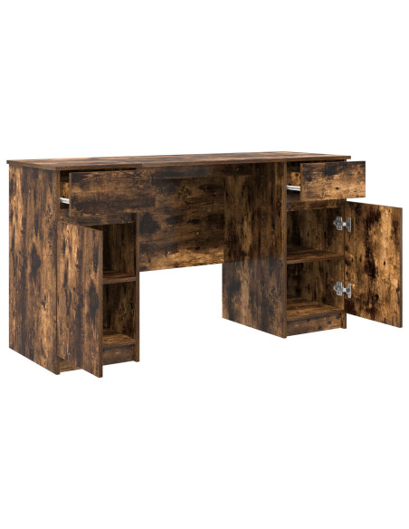 Scrivania  Rovere fumé 140x49x76 cm Legno ingegnerizzato