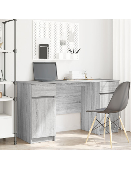 Scrivania  Grigio Sonoma 140x49x76 cm Legno ingegnerizzato