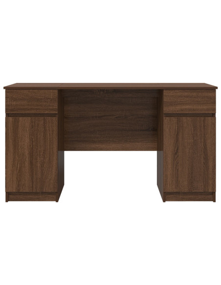 Scrivania  Marrone Rovere 140x49x76 cm Legno ingegnerizzato